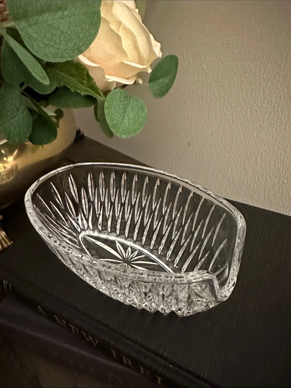 Princess House Royal Highlights Crystal Spoon & Fork Holders - Set of 2